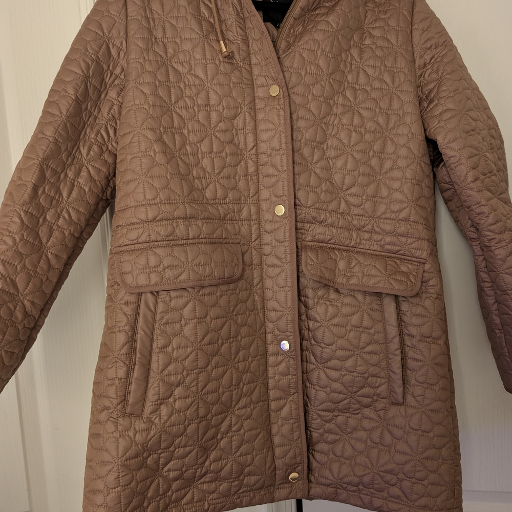 Kate Spade Quilted  Puffer Jacket In Color Lattw